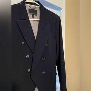 Navy dress blazer double breasted